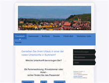 Tablet Screenshot of burkheim-touristik.de